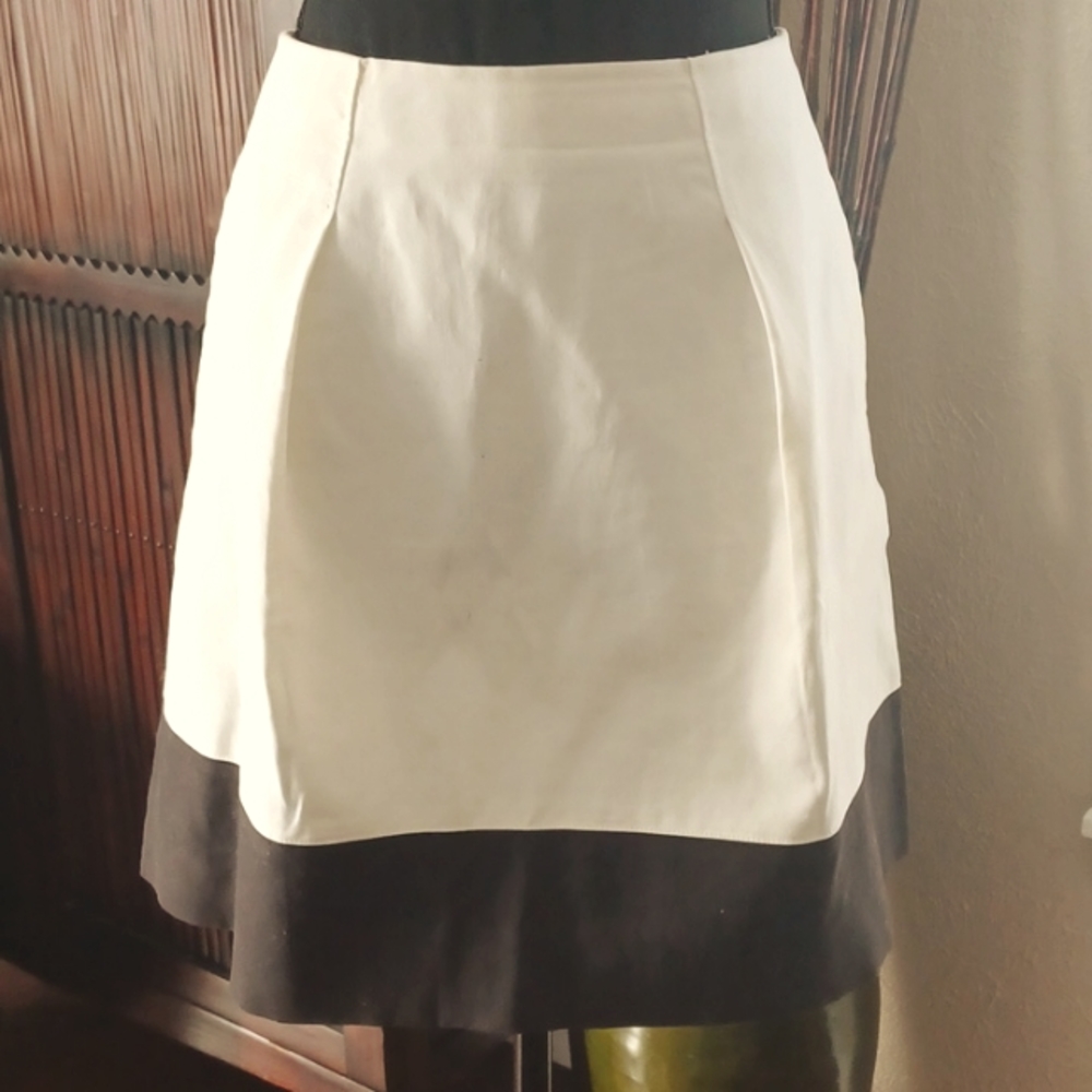 J.Crew Colorblock A-line Flare Skirt 10